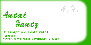 antal hantz business card